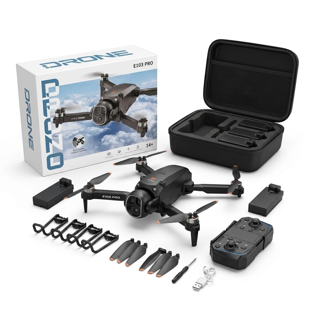E103 Pro Mini Mavic-Style Drone – Full HD Camera, Dual Battery & Extended Range