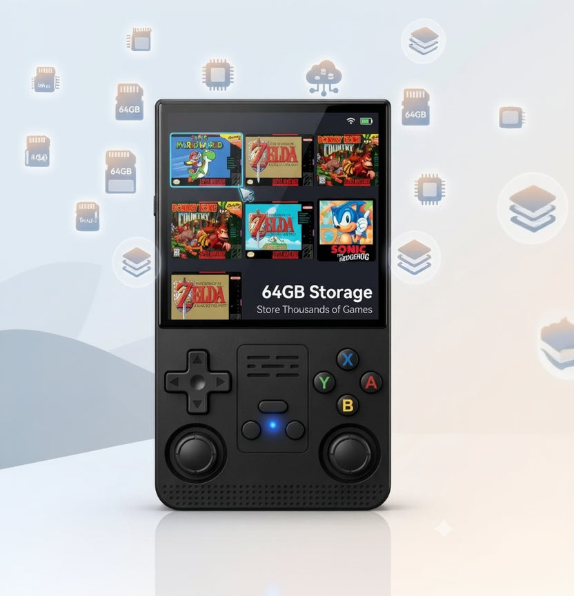 R39 MAX Handheld Game Console – Retro Gaming Device with 20,000+ Built-in Games