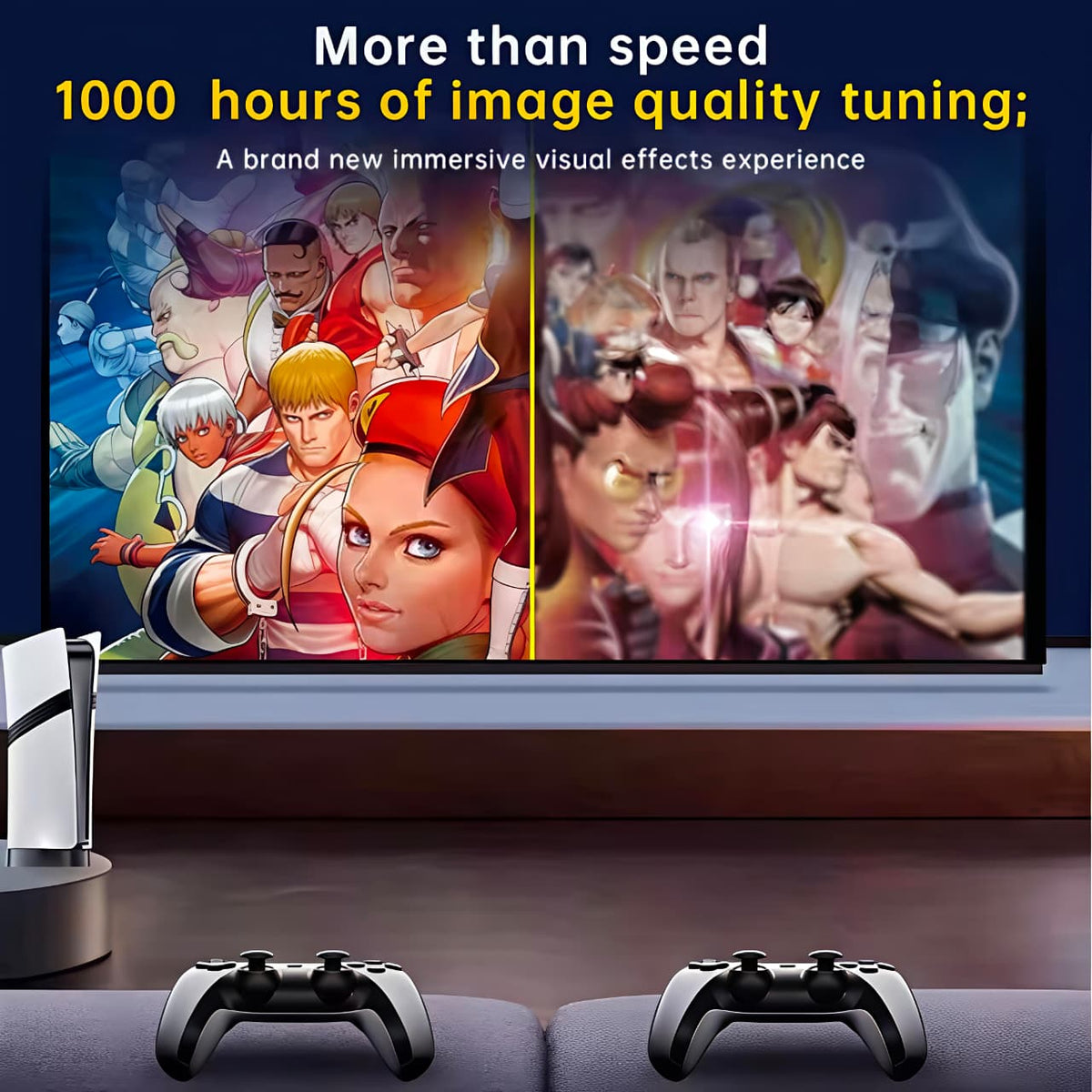 GS5 PRO Wireless Video Game Console 64GB | 40,000+ Built-in Games | 53 Emulators | Retro & PSP Gaming | Dual Wireless Controllers | TV Gaming Console