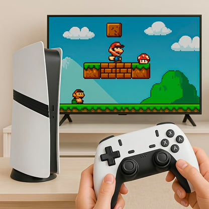 GS5 PRO Wireless Video Game Console 64GB | 40,000+ Built-in Games | 53 Emulators | Retro & PSP Gaming | Dual Wireless Controllers | TV Gaming Console