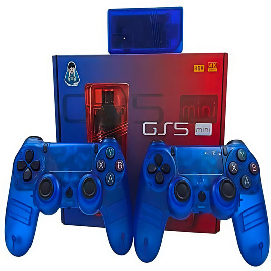 GS5 Mini 4K Retro Gaming Console – 30,000+ Games, 53 Emulators, 64GB, Dual Wireless Controllers