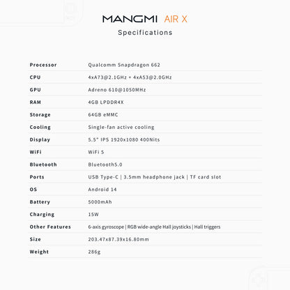 MANGMI AIR X (Retro GB)