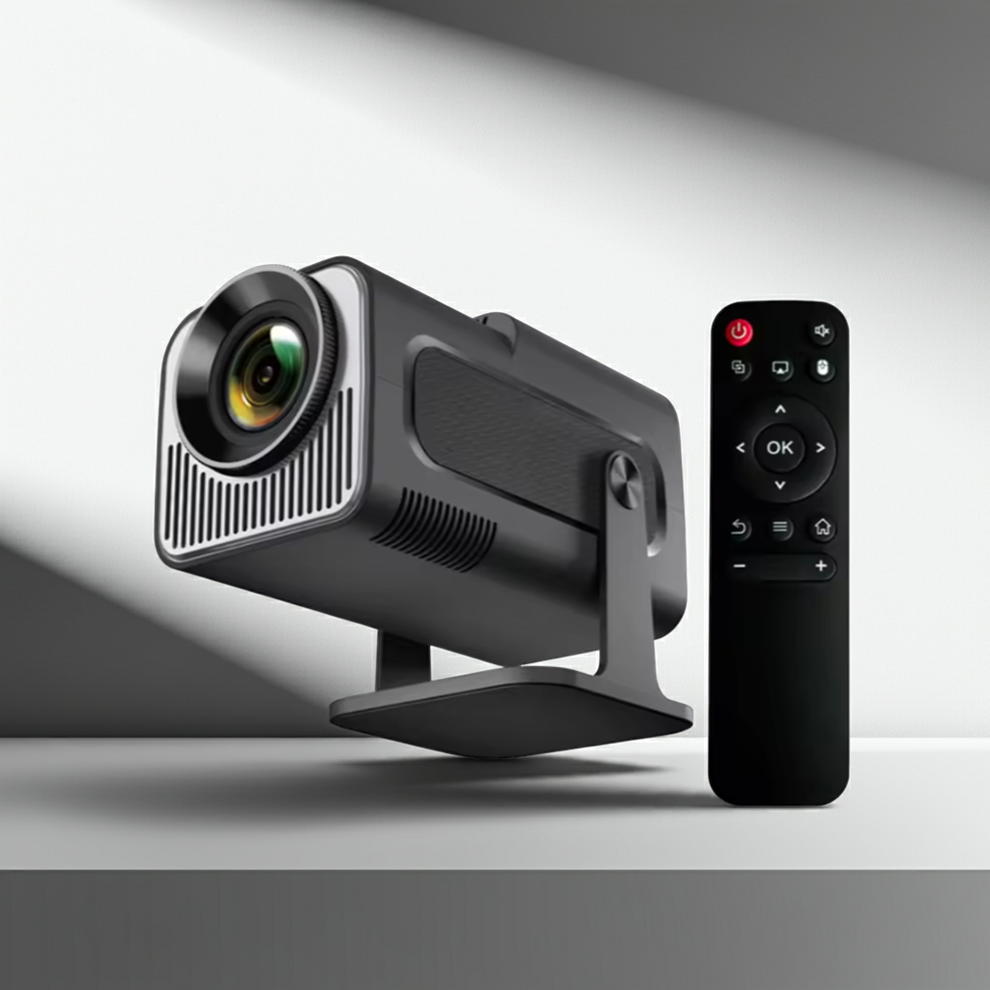 HY320 Mini Smart Projector + R39 Max Retro Gaming Console Combo | Big Screen Gaming & Entertainment Bundle