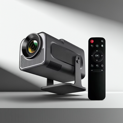 HY320 Mini Smart Projector + R39 Max Retro Gaming Console Combo | Big Screen Gaming & Entertainment Bundle