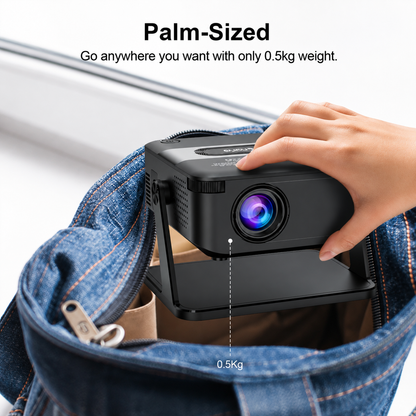 Xnano T200 Smart Mini Projector | Android 11 | WiFi 6 & Bluetooth 5.0 | Native 1080P HD | 4K Supported | Portable Home Theater Projector