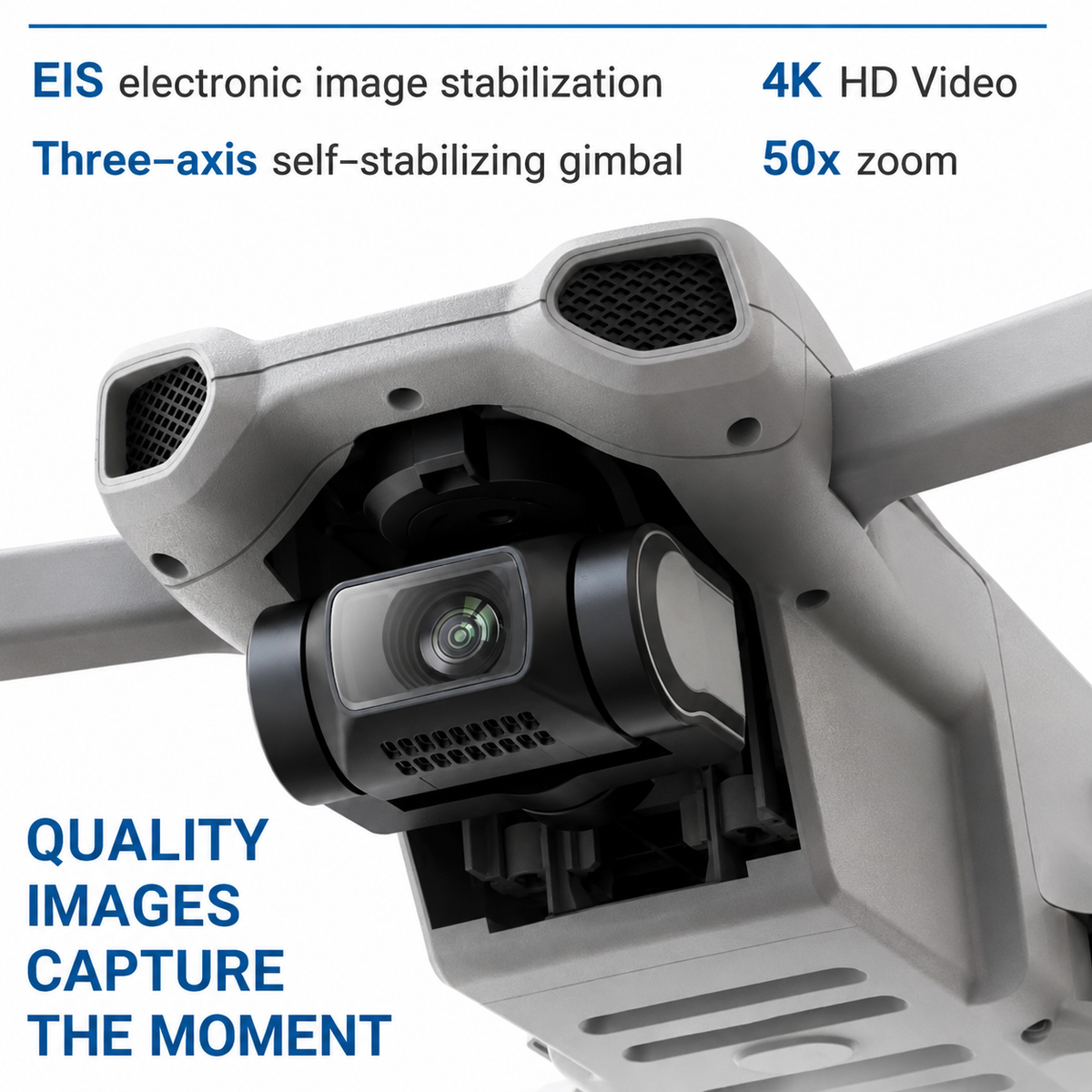 XIL 017 4K GPS Drone with 5.5″ Touch Screen Remote, 3-Axis Gimbal & 10KM Transmission