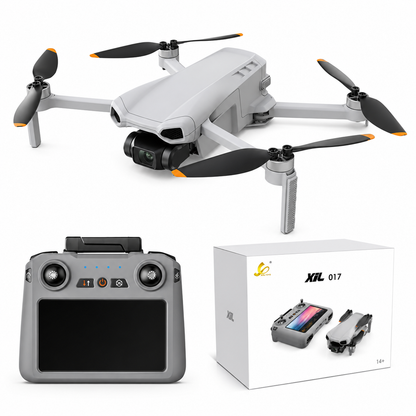 XIL 017 4K GPS Drone with 5.5″ Touch Screen Remote, 3-Axis Gimbal & 10KM Transmission