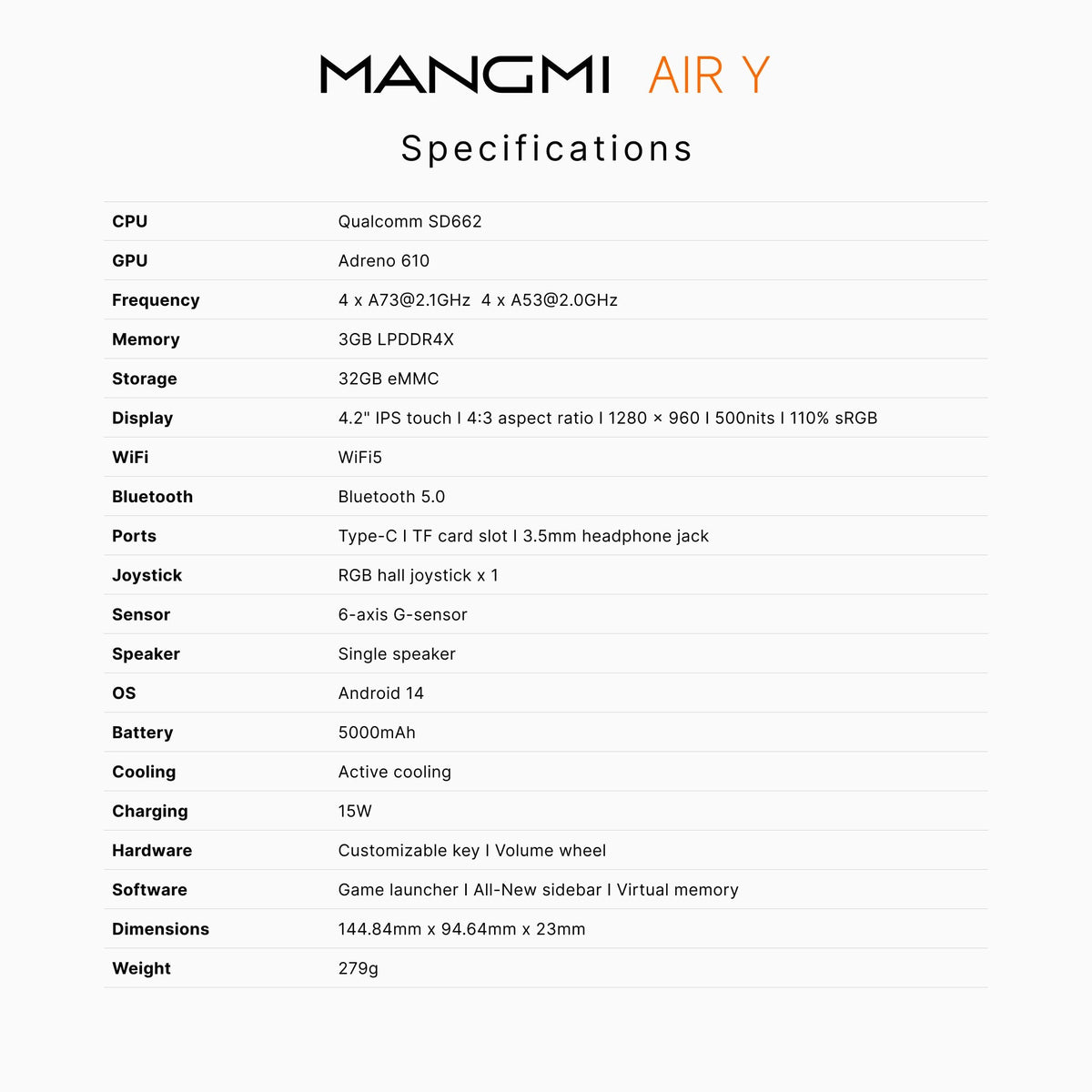 MANGMI AIR Y (Black)